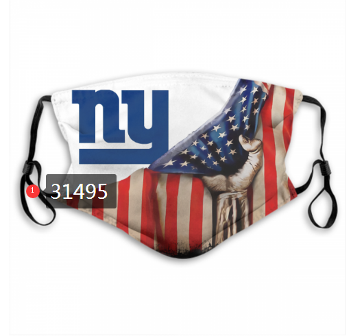 NFL 2020 New York Giants #91 Dust mask with filter